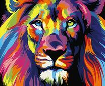 Король джунглей в стиле поп-арт