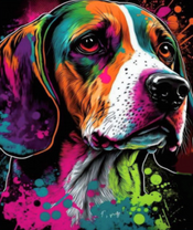 Портрет грустного пса