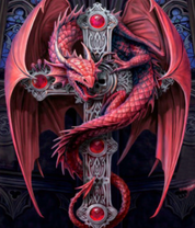 Дракон охранник кельтского креста