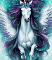 Сказочный пегас в полете