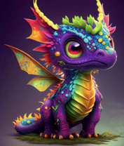Разноцветный дракончик