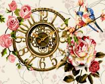 Часы и розы