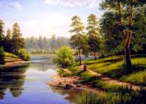 Русская природа у реки