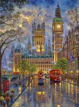 Вечерняя улица Лондона