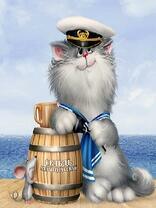 Кот-моряк и мышка
