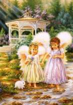 Ангелочки и кролик