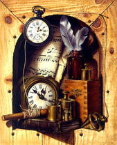 Часы, ноты и чернила