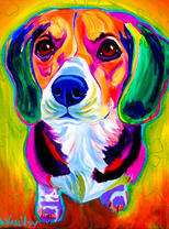 Песик в цвете