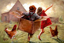 Дети играют в самолеты