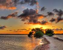 Коса на закате