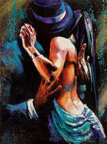 Страстные объятия в танце