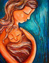 Счастливые мама и ребенок