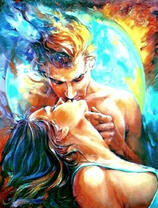 Поцелуй на фоне планеты