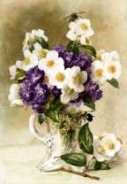 Нежный букетик в красивой вазе