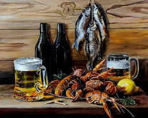 Таранка, раки и свежее пиво