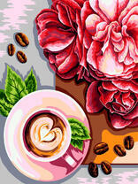 Ароматный кофе и розы