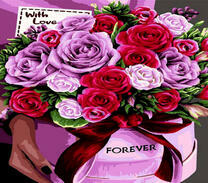 Подарочная коробка с розами