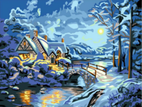 Ночной пейзаж из деревни