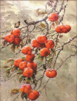 Спелые гранаты на ветви