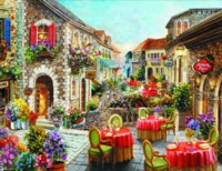 Алмазная вышивка «Яркое уличное кафе» в интернет-магазине  в Москве Алмазная вышивка «Яркое уличное кафе»