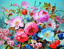 Пионы и другие цветы