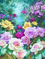 Розы в заброшенном саду