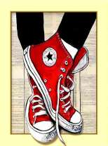 Красные конверсы