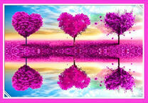 Цветение сакуры на берегу озера