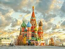 Собор Василия Блаженного на фоне неба