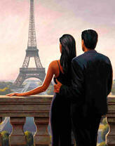 Свидение на балконе в Париже