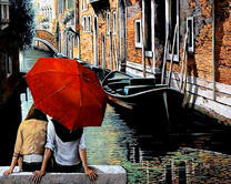 Свидание под красным зонтом