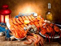 Ужин с морепродуктов