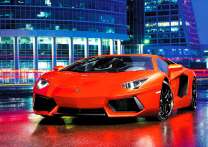 Ламборджини в ночном городе