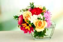 Маленький яркий букетик