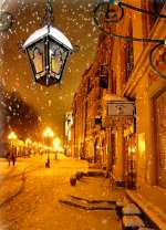 Зимняя ночь в городе