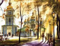 Прогулка в парке у храма