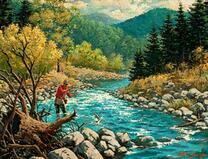 Рыбалка на горной реке