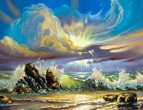 Красивое небо над морем