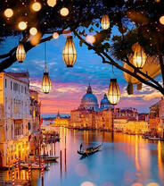 Вечернее освещение в сказочной Венеции