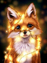 Лисенок в гирлянде