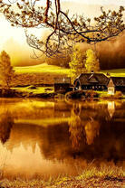 Фермерский дом у озера