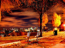 Скамья с видом на город