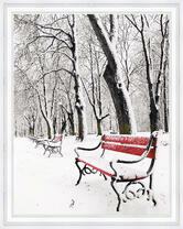 Снежные заносы в городском парке