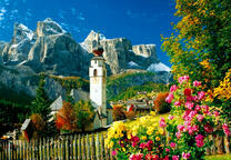 Деревушка в горной местности