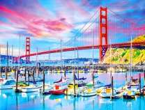 Яхты под мостом Джорджа Вашингтона