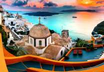 Красочный вид с вершины горы Италии