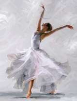 Танцовщица в белоснежном платье