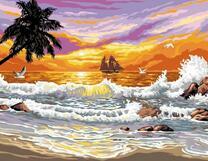 Корабль приближается к берегу