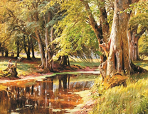 Красивый пейзаж ранней осени