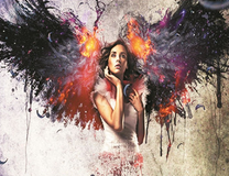 Девушка черный ангел